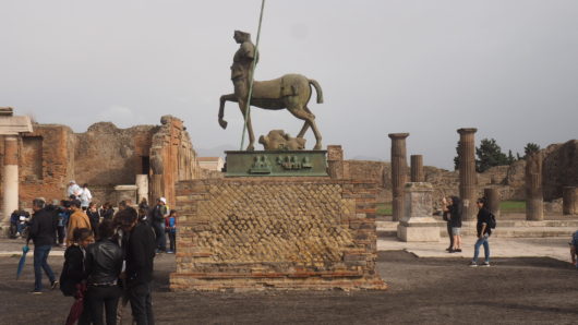 Pompeii, the City Buried Under by Volcanic Ashes