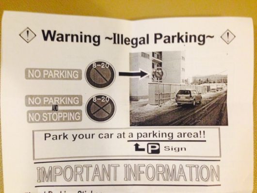 Illegal Parking Signs